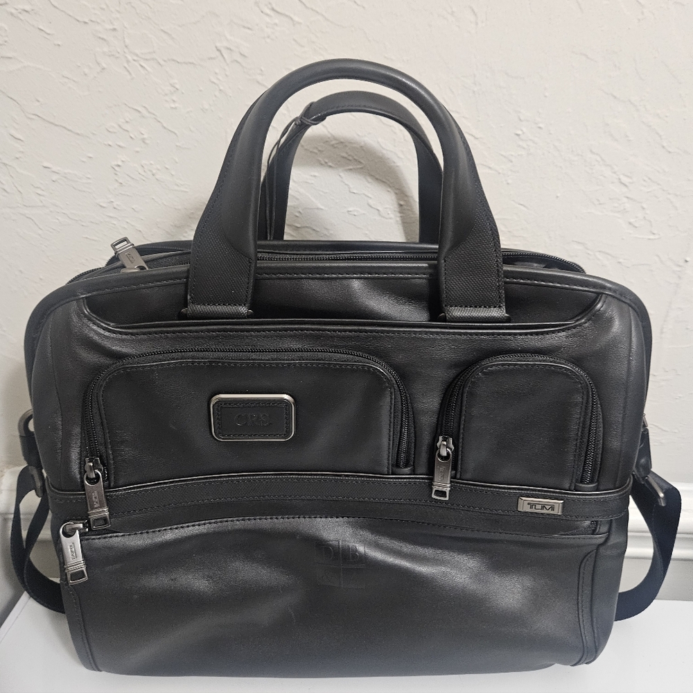 TUMI Alpha Expandable Organizer Laptop Brief - Black